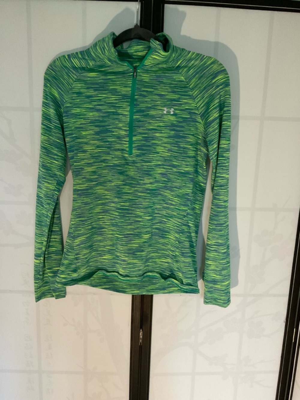 Under Armour Women's Green Space-Dye Half-Zip Pullover
